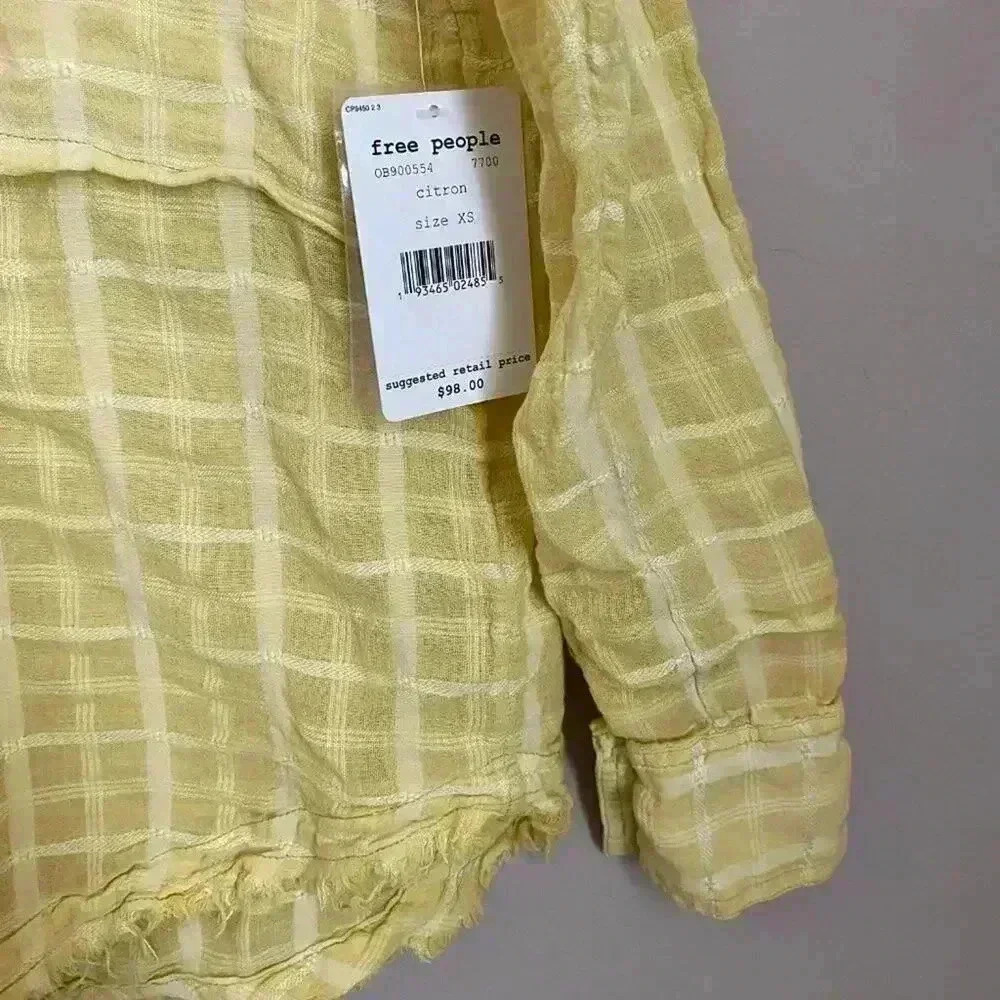 Free People Loveland Solid Button Down Size‎ XS - Picture 4 of 6